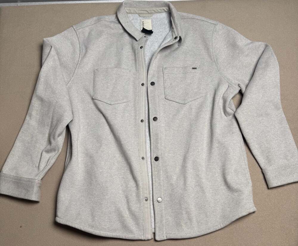 Vuori Del Mar Fleece Shirt Jacket Grey XL